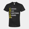 Unisex Poly-Rich V-Neck T-Shirt Thumbnail